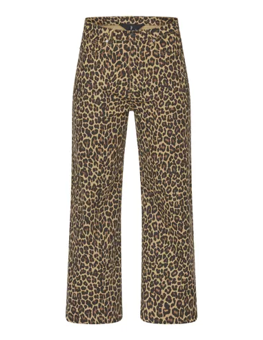 Sisters Point - Owi wide jeans leopard
